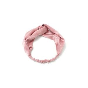 Pink Satin Boho Knot Headband